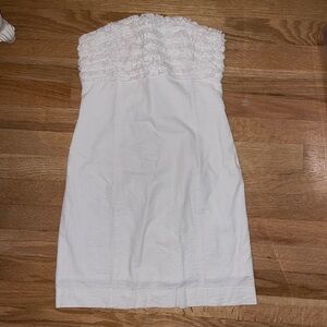 Lilly Pulitzer strapless white dress